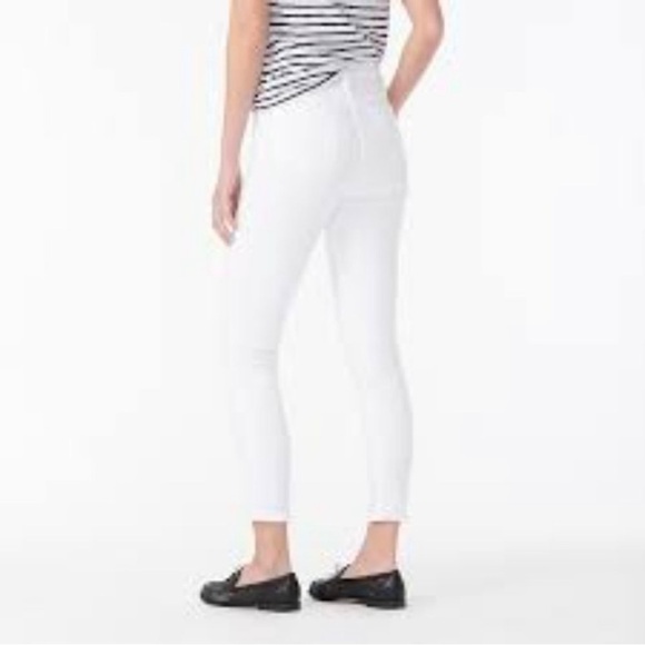 J. Crew NWT High Rise Toothpick Skinny Jeans in White Size 35T - Picture 2 of 11